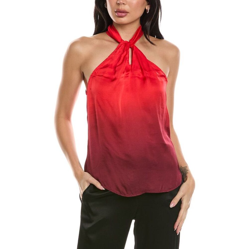 Young Fabulous & Broke Womens Rory Halter Top, Red